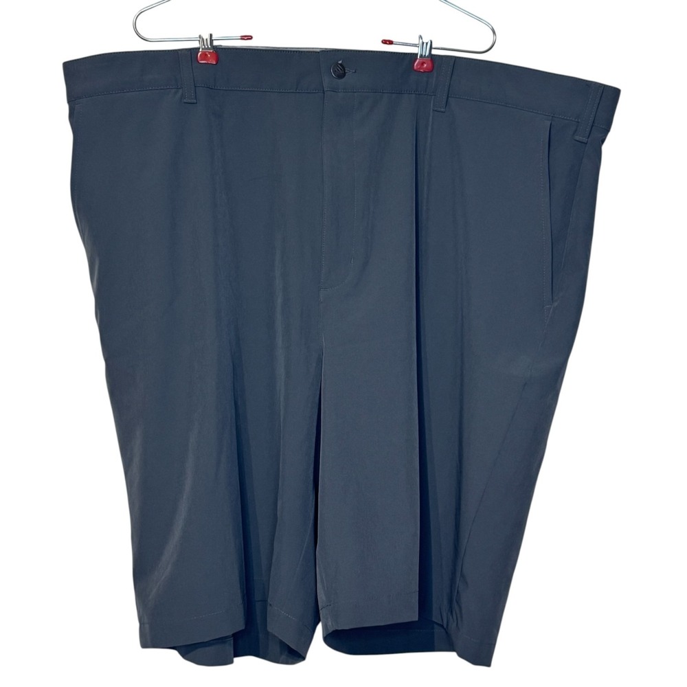 adidas Mens Golf Shorts Chino Flat Front Performance 10" in Stretch Gray Size 46